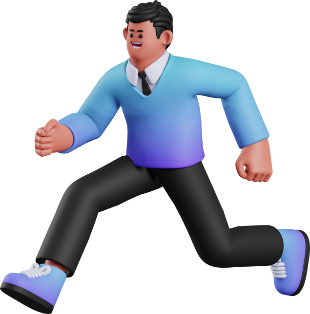 3D Character Running Man