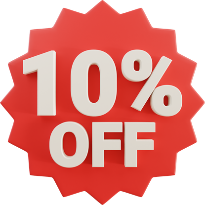 Discount 10% Off Tag 3d Icon